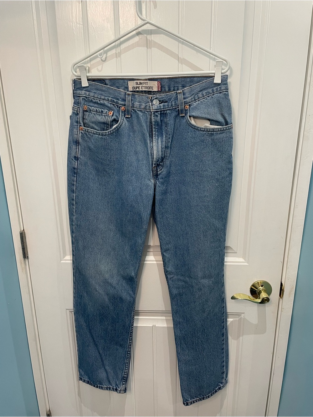 Levi's Slim Straight Blue Denim Jeans